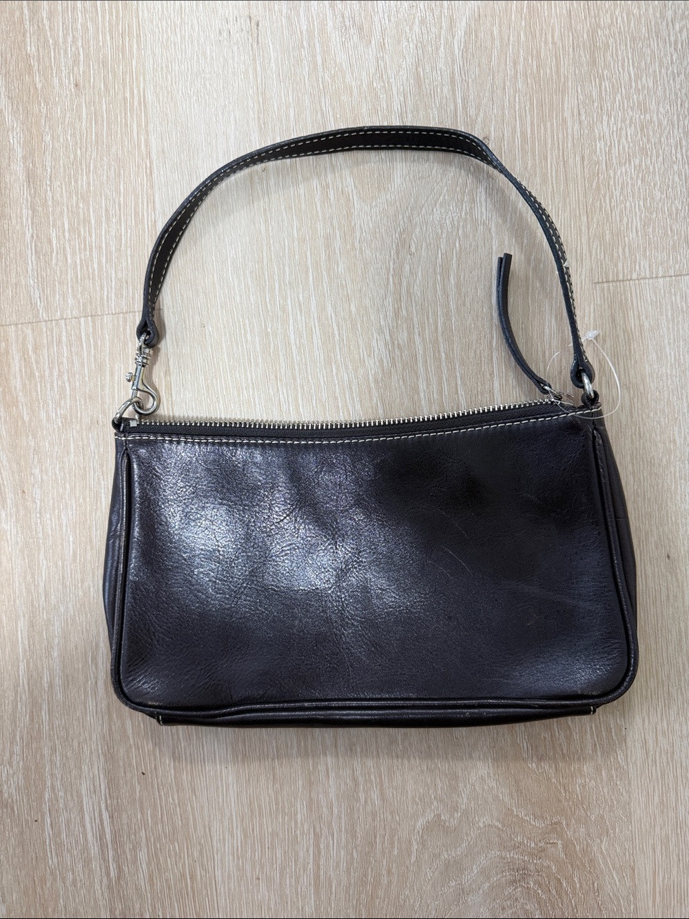 Banana Republic Y2K Black Leather Shoulder Bag